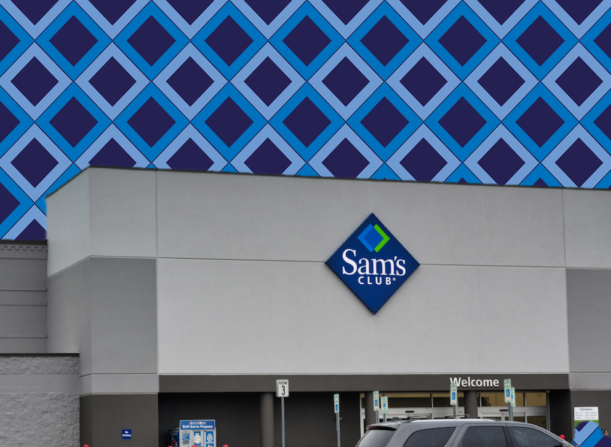 Sam’s Club, blue, diamond, pattern