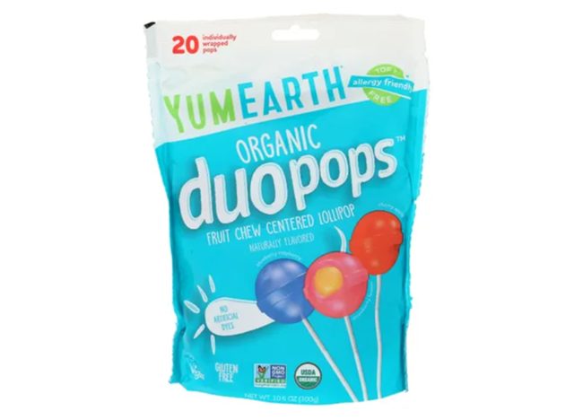 Yum Earth Organic Duopops Fruit Chew Centered Lollipop