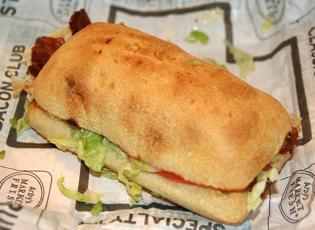 Arby's turkey bacon sub