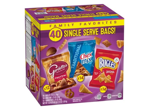 Bugles, Chex Mix & Gardetto Variety Pack Snacks, 40 pk.