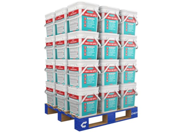 Chef's Banquet One Month Emergency Food Supply Pallet, 36 Total Kits