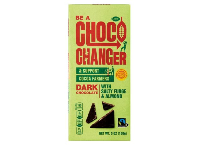 Choceur Dark Chocolate with Salty Fudge & Almond Choco Changer Chocolate Bar