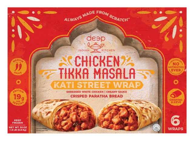 Deep Indian Kitchen Kati Street Wrap, Chicken Tikka Masala