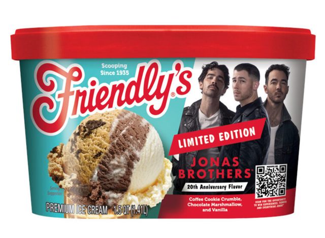 Friendly's Limited Edition Jonas Brothers 20th Anniversary Flavor Ice Cream