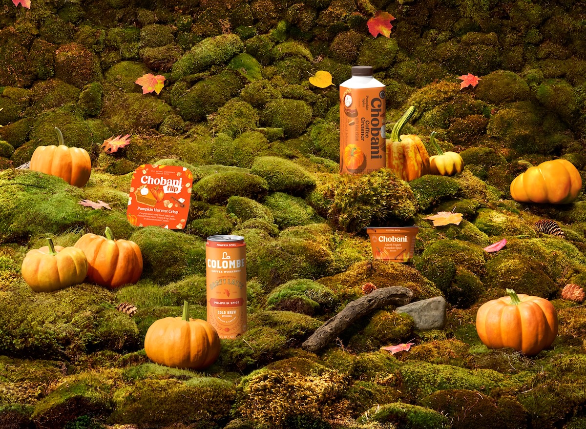 Chobani, La Colombe, pumpkin spice, groceries, fall
