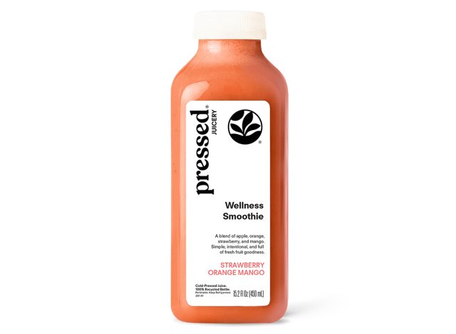 Pressed Juicery Strawberry Orange Mango Smoothie