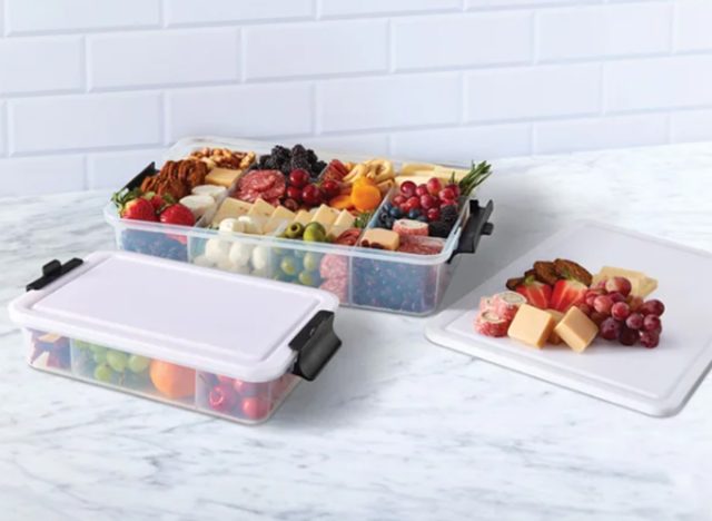 Sabatier Snacklebox 2-piece Set with Cutting Board Lids