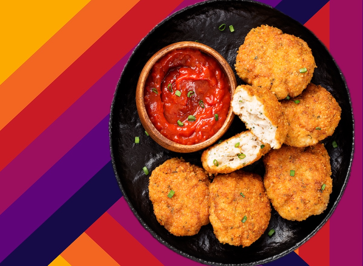 Angles, chicken nuggets, healthy eating