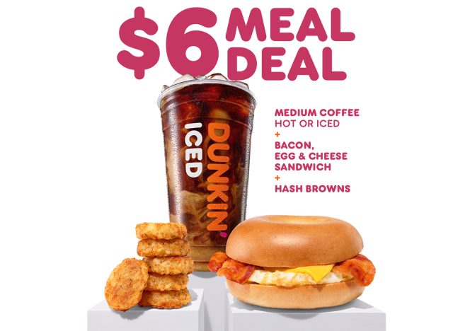 Dunkin's $6 Meal Deal