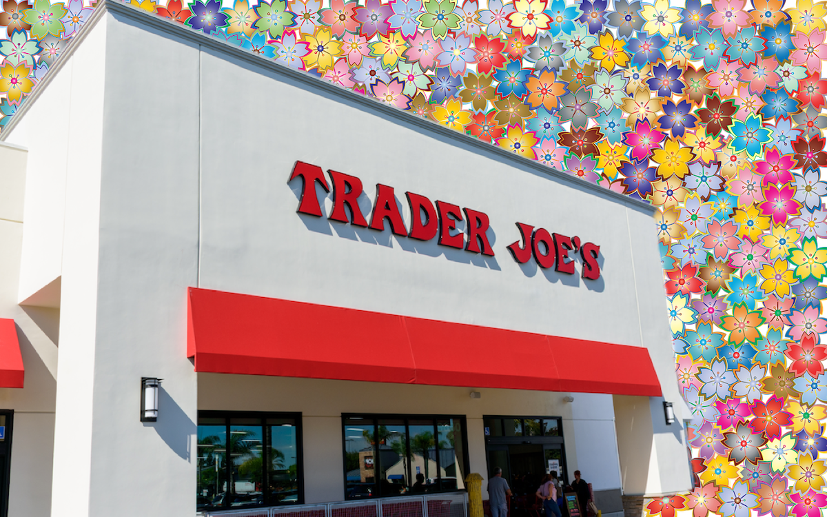 Trader Joe’s, floral background