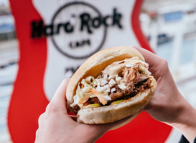 Hard Rock Cafe Pulled Pork Sandwich