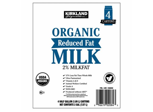 Kirkland Reduced Fat Milk 