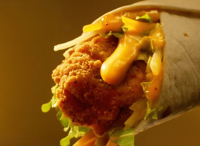 McDonald's Special Edition Gold Snack Wrap