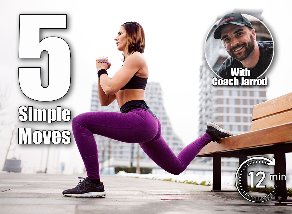 Fitness woman split squat exercise outdoor. 5 Simple Exercises That Build More Muscle Than Heavy Lifting After 40. Cover