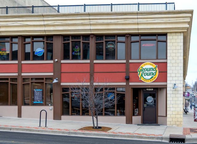 St. Joseph, Missouri / United States of America - March 24 2019: Ground Round Grill and Bar. Estabilished 1969. Downtown St. Joseph