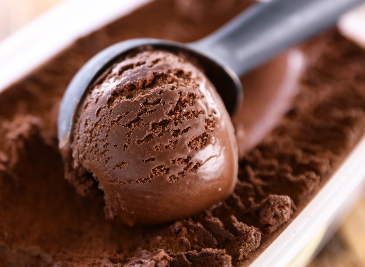 Chocolate,Ice,Cream ,Scooping,Ice,Cream