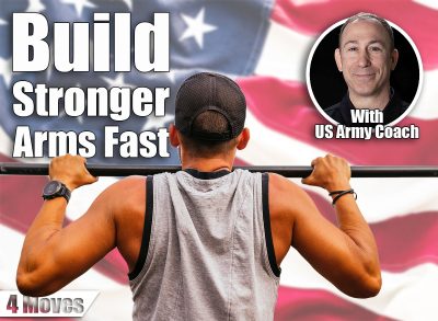 Guy doing pull-ups on pole. 4 Moves That Build Arms Faster Than Bicep Curls After 40, According to US Army Coach. Cover