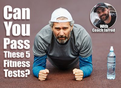 Active senior man stretching and exercising outoors in the park. 5 Easy Bodyweight Tests That Show Your Real Fitness After 45. Cover