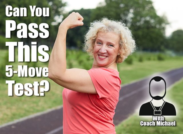 Portrait of a middle aged woman exercising outdoor, workout and training in park. Mature female person happy doing cardio exercise for health, walking or running outside, showing raised arms. If You Can Complete This 5-Move Sequence After 50, You're Aging Backwards. Cover