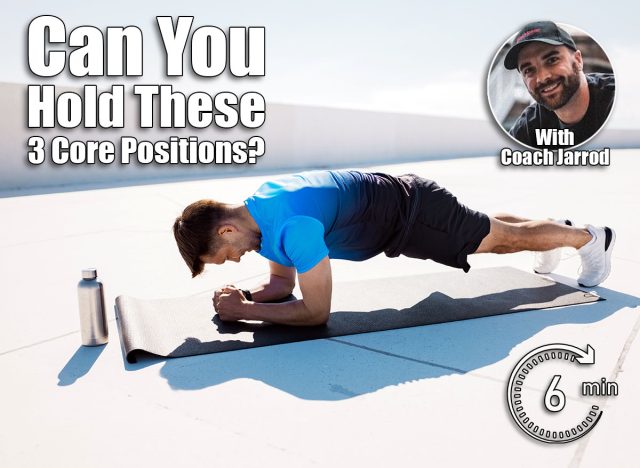 Fitness Enthusiast Performing a Plank Exercise on a Rooftop During a Sunny Day Enhancing Core Strength and Balance. If You Can Hold These 3 Positions After 45, Your Core Is Elite. Cover