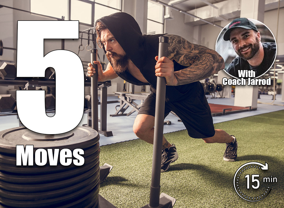 Muscular and strong young man pushing the exercise equipment at the gym. 5 Simple Moves That Melt Belly Fat Without a Single Crunch After 45. Cover