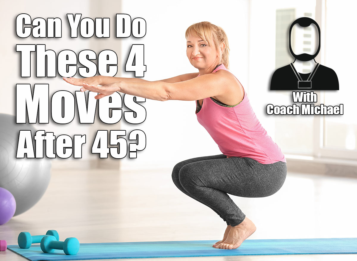 Sporty mature woman training at home. If You Can't Do These 4 Movements After 45, Your Joints Are Aging Too Fast. Cover