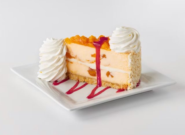 The Cheesecake Factory Peach Perfect with Raspberry Drizzle