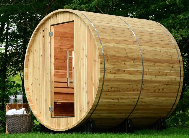 Almost Heaven Saunas Morgan 4-person Outdoor Barrel Sauna