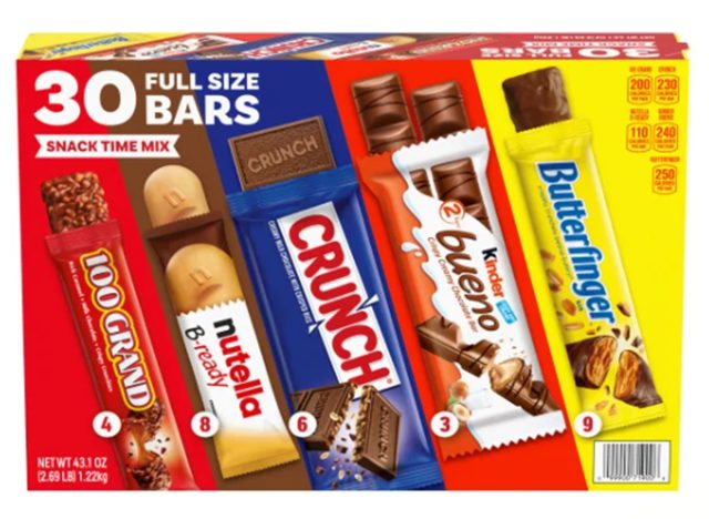 Ferrero Snack Time Bar Mix Full Size Variety Pack