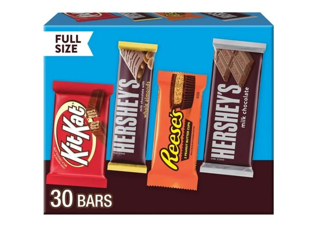 HERSHEY'S Variety Pack, Milk Chocolate Candy, 30 pk.