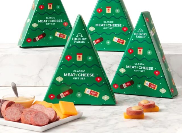 Hickory Farms Classic Meat and Cheese Gift Set, 4 Pack