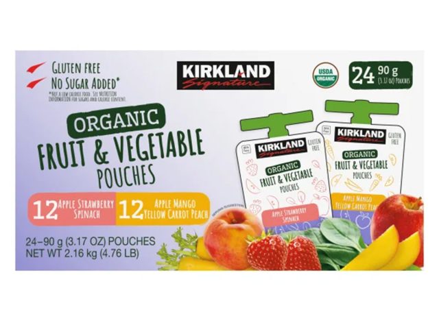 Kirkland Signature, Organic Fruit and Vegetable Pouches