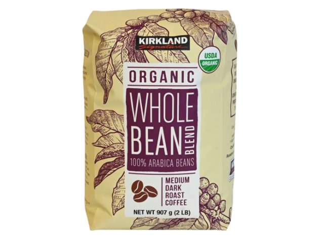 Kirkland Signature USDA Organic Whole Bean Blend 2 lb