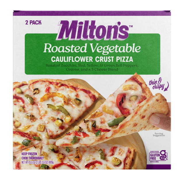 Milton's Cauliflower Crust Pizza, Roasted Vegetables