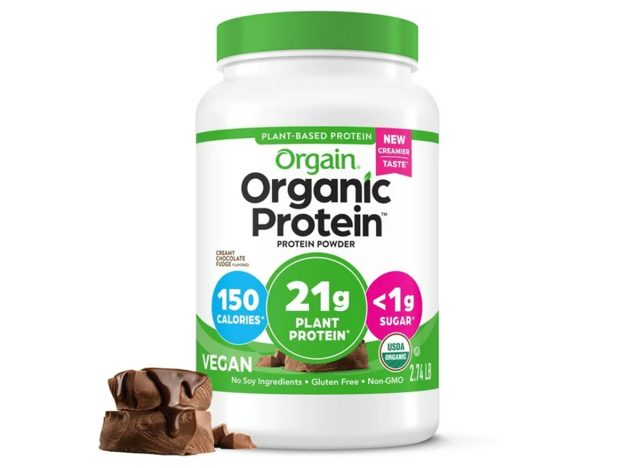 Orgain Organic 21g Plant-Based Protein Powder, Creamy Chocolate Fudge