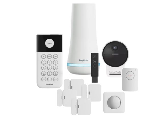 SimpliSafe Security System with Outdoor Camera Series 2, 10-piece