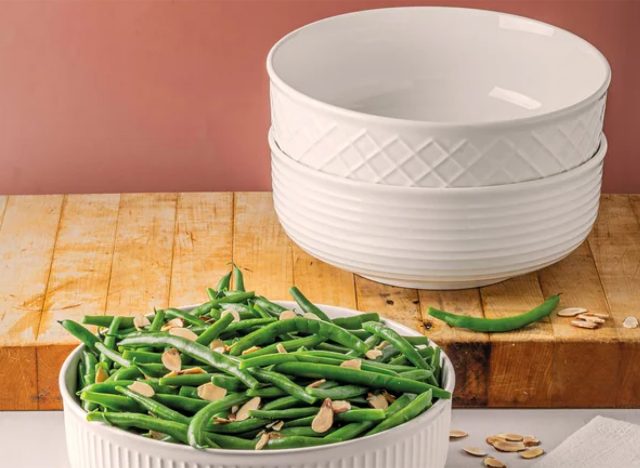 Trudeau Porcelain Serving Bowl Set, 3-piece