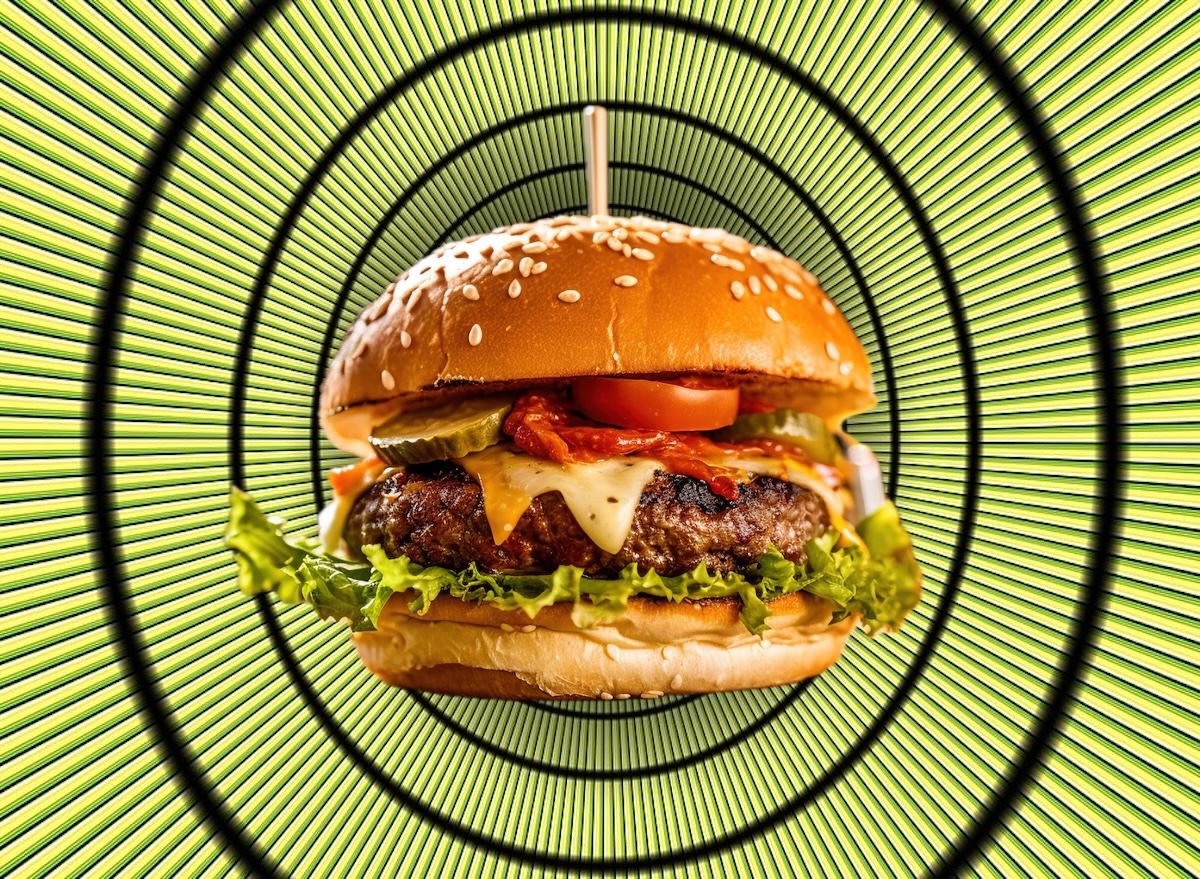 Abstract, cheeseburger