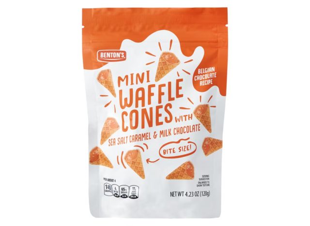 Mini Waffle Sea Salt Caramel & Milk Chocolate Cones