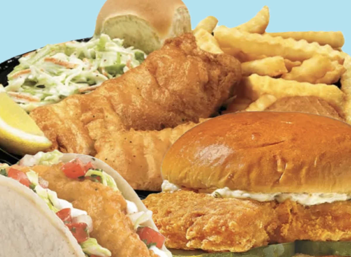 Blue, fried, fish