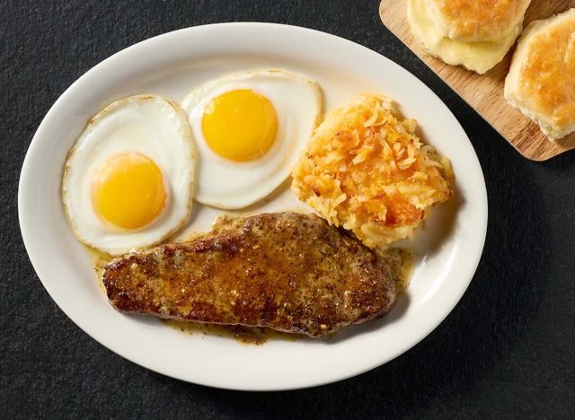 Cracker Barrel Steak and Eggs 