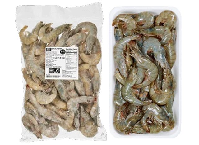 Kirkland Signature Farmed Whole Head On White Shrimp