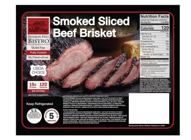 Mission Hill Bistro Smoked Sliced Beef Brisket