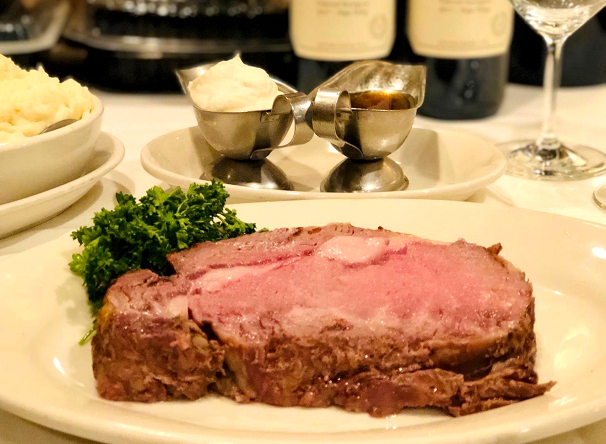 5 Chains That Serve the Most Tender Prime Rib, According to Chefs
