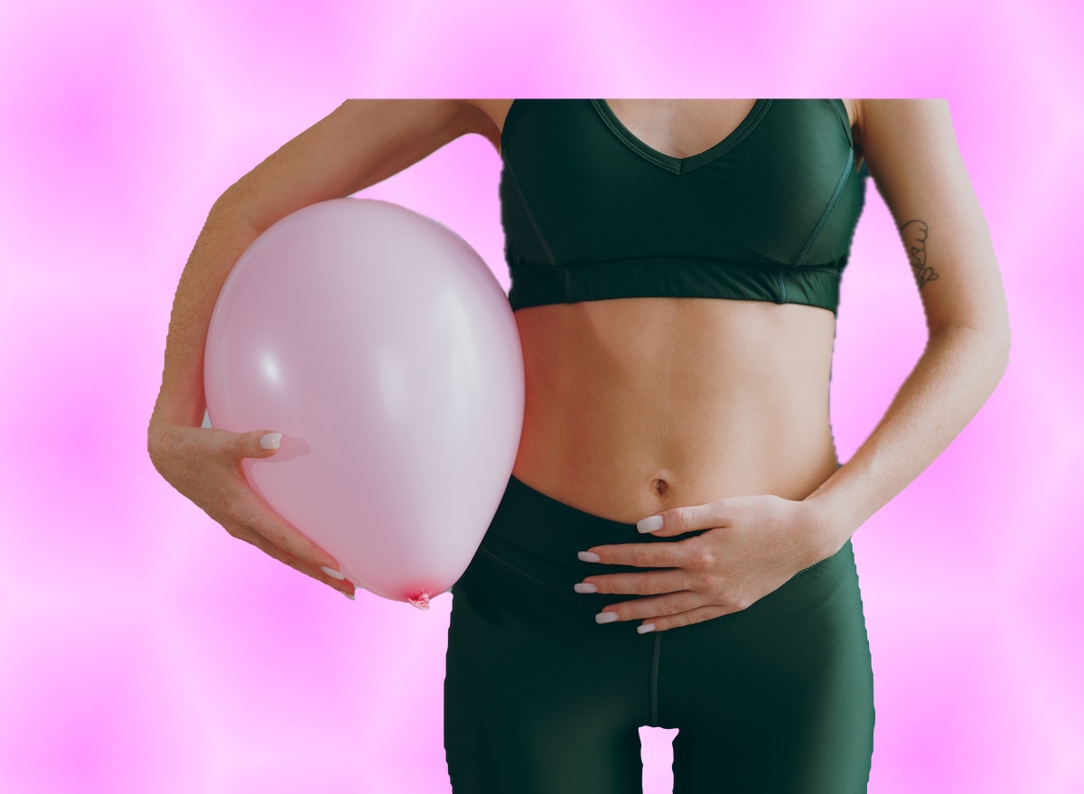 Pink, balloon, bloating