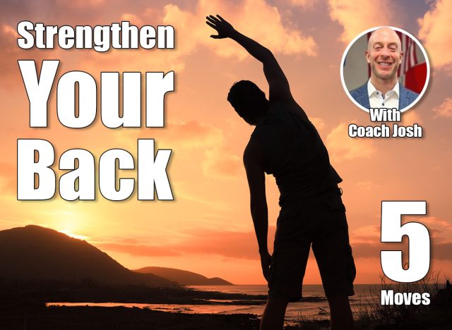 Man doing stretching exercise. 5 Daily Moves to Strengthen Your Back After 50 Cover