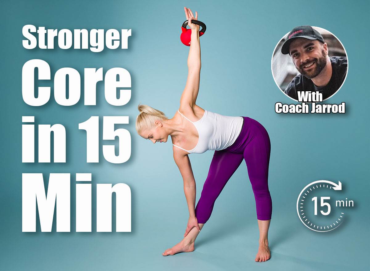 Fitness girl in windmill position with a kettlebell. If You Can Hold These 3 Positions at 55, Your Core Is Decades Younger. Cover
