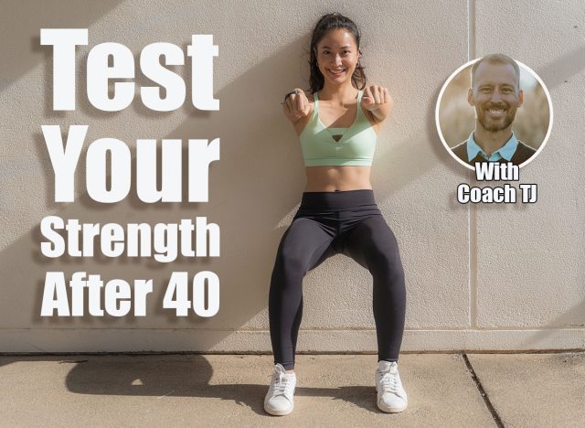 Beautiful Asian women doing "wall sit" exercise. If You Can Hold These 5 Positions After 40, You're Stronger Than Most Gym-Goers. Cover