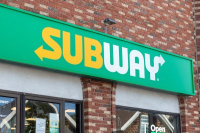 Ottawa, Canada - September- 16, 2023: Subway sandwich restaurant, logo on building
