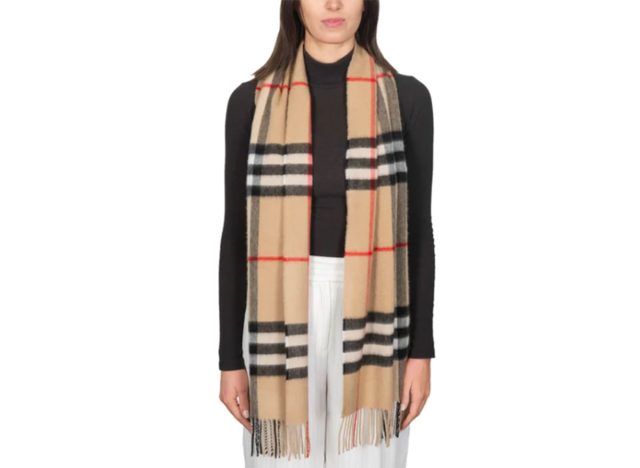 Burberry Check Cashmere Scarf
